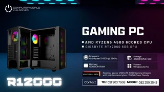 Gaming PC AMD RYZEN5 4500 6CORES CPU