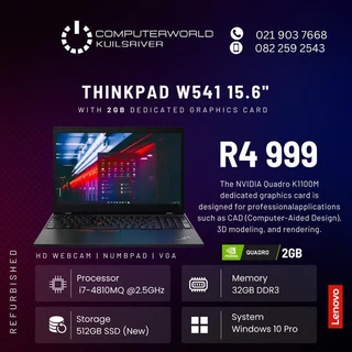 Thinkpad W541 15.6inch(Refurbished)