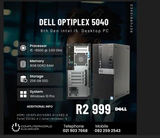 i5 6th gene Dell Optiplex 5040 (Refurbished)
