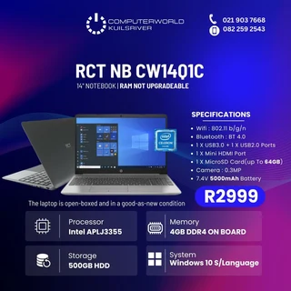RCT NB CW14Q1C 14inch NoteBook