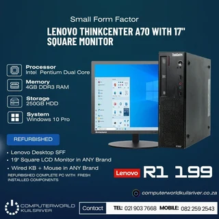 Dual Core Desktops and Lcd Monitor Combos (Refurbished)