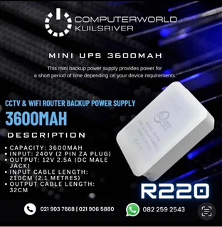 Mini UPS 3600MAH FOR R160 (SPECIAL)