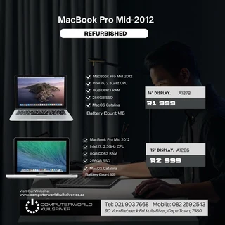 MacBook Pro Mid-Range 2012(Refurbished) from R1999