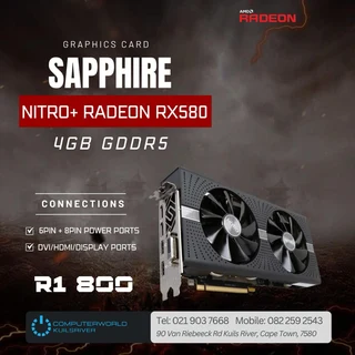 Nitro + Radeon RX580 4GB GDDR5 Graphics Card