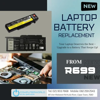 New Laptop Battery from R699