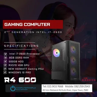 Gaming Computer with 2nd Gen Intel i7-2600