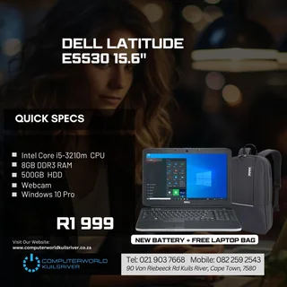 i5/ i3 MIXED BRAND LAPTOPS WITH NEW BATTERIES FOR R1999