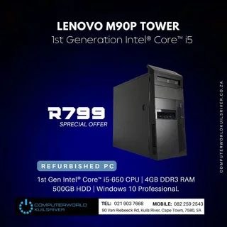I5 Lenovo M90p Towers For R799