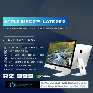 27inch  Apple Imac With 1gig Gpu From R2999