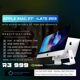 27inch  APPLE IMAC WITH 1GIG GPU FROM R2999