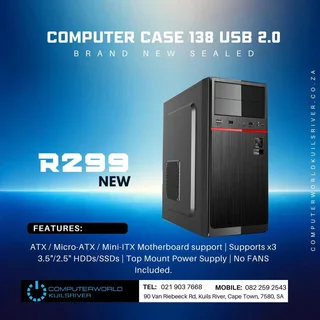BRAND NEW COMPUTER CASES FOR R299