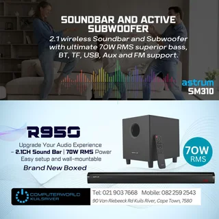 New Soundbar And Active Subwoofer For R950