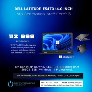 I5 Dell Latitude E5470 14.0inch  For R2999