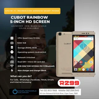 Special Cubot Android Cell Phones For R299