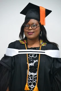 Graduation gowns, belts and caps