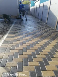 Cement bond paving