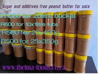 Sugar and additives free peanut butter