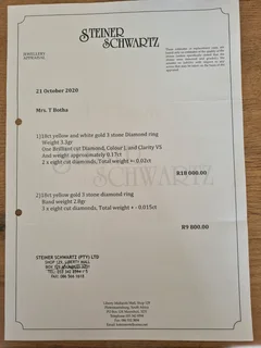 118CT YELLOW AND WHITE GOLD DIAMOND ENGAGEMENT AND WEDDING RINGS