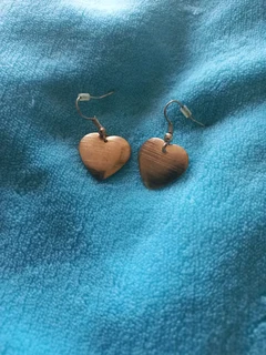 Gold heart earrings