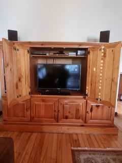 Oregon Pine Display Cabinet