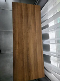 Desk with brown and black wood fisnish