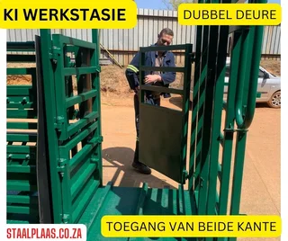 CATTLE WEIGH CRATE WITH NECK AND BODY CLAMP