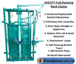Wide Opening Heavy Duty Cattle Neck Clamp