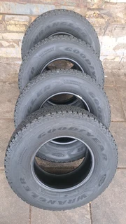 245/75R15 good year Wrangler tires. Leave your whatsapp number if interested.
