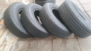 245/75R15 good year Wrangler tires. Leave your whatsapp number if interested.