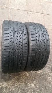 Two tires of size 275/40R22 Continental tires. Leave your whatsapp number if interested.