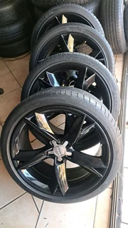 19 inch audi mags with 255 35 r19 tires leave me your whatsapp number if interested.
