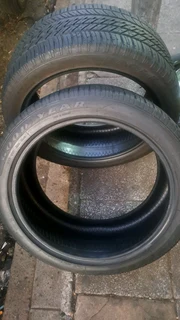 285/40R22 good year tires. leave your whatsapp number if interested.