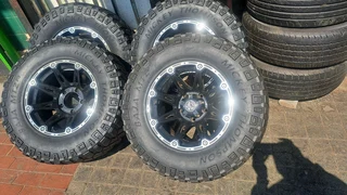 305/65R17 Mickey thompson tires and rims. Leave your whatsapp number if intereated.