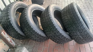 275/55R20 Mickey thompson all terrain tires. leave your whatsapp number if interested.