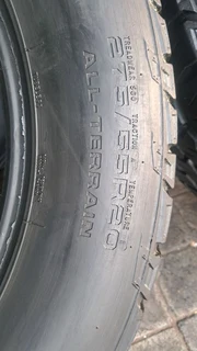 275/55R20 Mickey Thompson all terrain tires. leave your whatsapp number if interested.