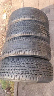 18 inche Toyota lengend 50 mags and 265/60R18 tires. leave your whatsapp number if interested