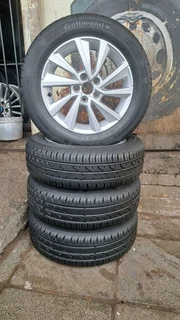 New model 15-inche Polo mags and continental tires for sale. leave your whatsapp number interested.