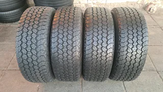 245/70R16 Good Year Wrangler tires of 98% thread left. leave your whatsapp number if interested