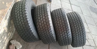 245/70R16 Good Year Wrangler tires of 98% thread left. leave your whatsapp number if interested