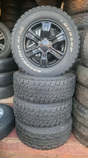17 Inch Ford Ranger mag rims with 265/65R17 Dunlop Grandtrek tires of 92 threadleft.