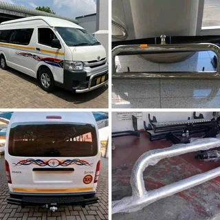 Toyota Quantum chrome Nudge bar &amp; step tow bar. leave your whatsapp number if interested.