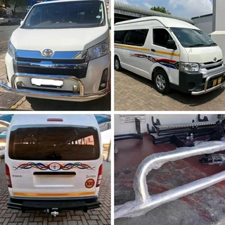 Toyota Quantum chrome Nudge bar &amp; step tow bar. leave your whatsapp number if interested.
