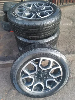 20 Inch Ford Ranger (Thunder, Raptor,  Wildtrak, Platinum, Stormtrak) rims with 255/55R20 Good Year