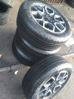 20 Inch Ford Ranger (Thunder, Raptor,  Wildtrak, Platinum, Stormtrak) rims with 255/55R20 Good Year