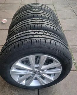  15-inch VW Polo mags with continental tires. Call/WhatsApp0️⃣6️⃣8️⃣7️⃣5️⃣1️⃣4️⃣4️⃣4️⃣2️⃣