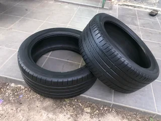  One 245/45R19 continental and One 245/40R19 bridgestone normal tires.R500 each tire.