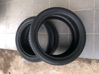  One 245/45R19 continental and One 245/40R19 bridgestone normal tires.R500 each tire.
