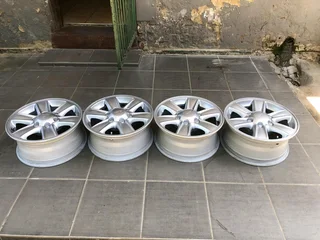  16-inch Isuzu bakkies mag rims for sale. Leave your whatsapp number if interested.