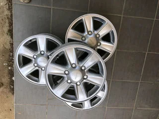  16-inch Isuzu bakkies mag rims for sale. Leave your whatsapp number if interested.
