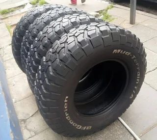 A set of 235/85R16 BF Goodrich mud-Terrain T/A tyres still in perfect condition. no patch no plug.